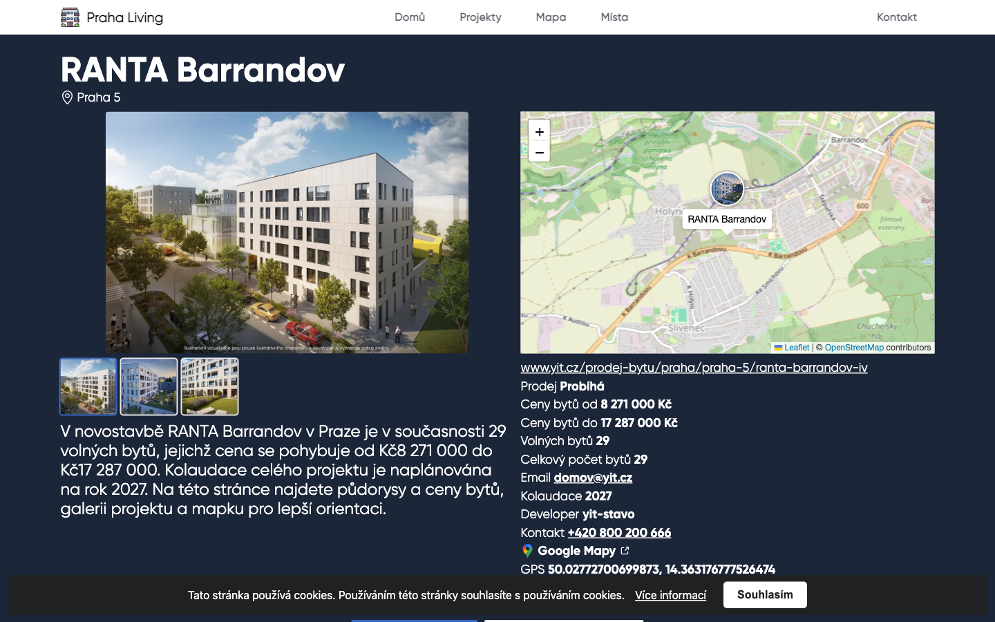 RANTA Barrandov novostavba developerský projekt v Praze | Byty v Praze